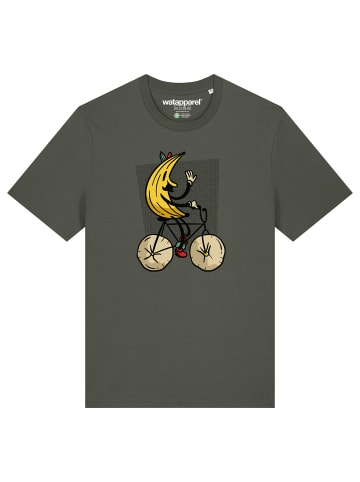 wat? Apparel T-Shirt Banana Rider in Khaki