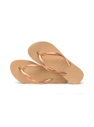 Havaianas Chanclas Slim in Golden