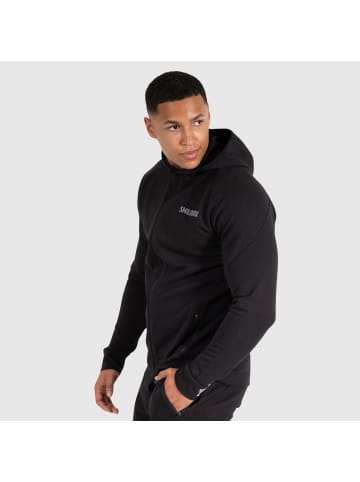 SMILODOX Zip Hoodie Maison in Schwarz