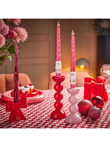 Butlers Kerzenhalter PRESENT Schleife in Rot