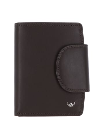 Golden Head Polo Geldbörse RFID Schutz Leder 12.5 cm dunkelbraun