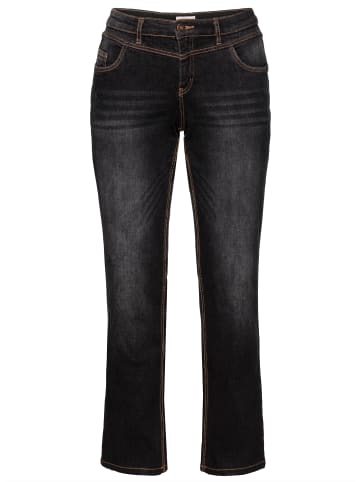 sheego Stretch-Jeans in black denim