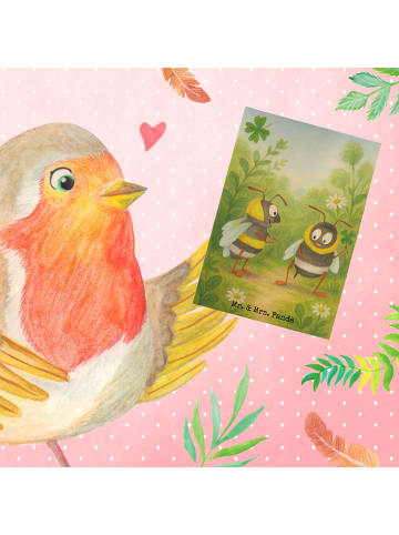 Mr. & Mrs. Panda Beileidskarte Bienen Paar Design ohne Spruch in Weiß