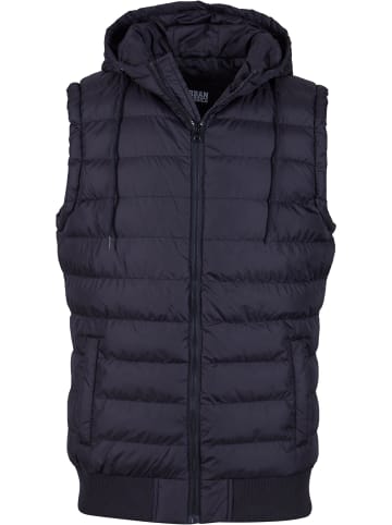 Urban Classics Urban Classics Herren Small Bubble Hooded Vest in blk/blk