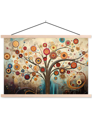 MuchoWow Poster mit Leiste Stilvoller Baum (BxH)