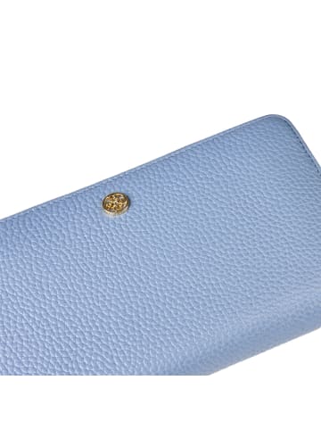Esquire Alexandria Geldbörse RFID Schutz Leder 19 cm in hellblau