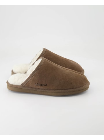 fellhof Geschlossene Hausschuhe in Braun