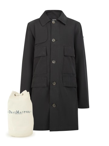 DreiMaster Vintage Jacke + Shopping Bag - Set in Schwarz