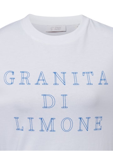 Rich & Royal T-Shirt Granita di Limone in weiß blau