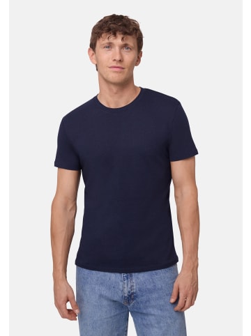 DANISH ENDURANCE T-Shirt Ease Crew in white_dark navy