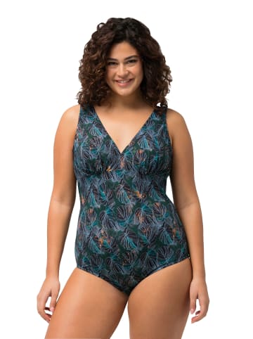 Ulla Popken Badeanzug in schwarz