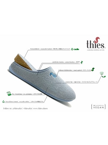 thies Hausschuhe für Damen in blau