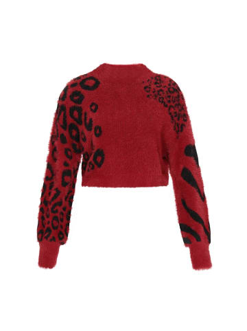 myMo ROCKS Women Sweater in burgundy black