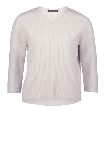 Betty Barclay Feinstrickpullover mit V-Ausschnitt in Light Beige Melange