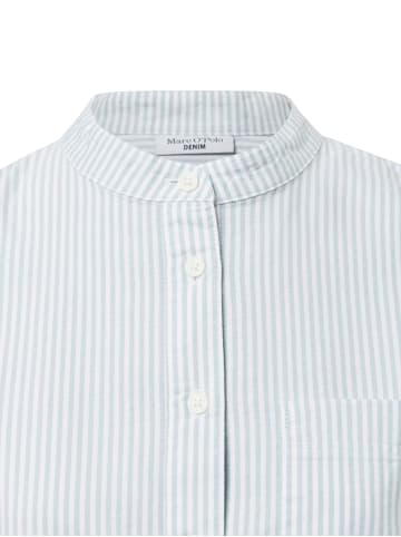 Marc O'Polo DENIM Bluse in hellblau weiß