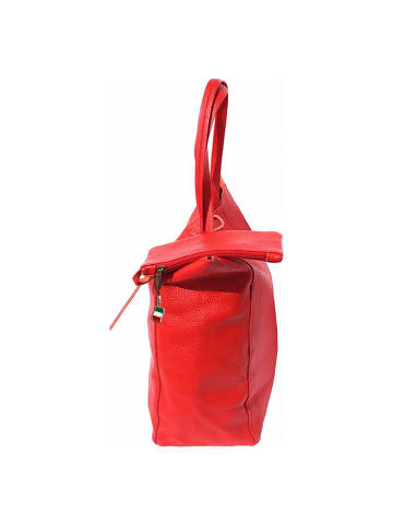 Florence Florence Shopper, Schultertasche Leder rot ca. 30cm
