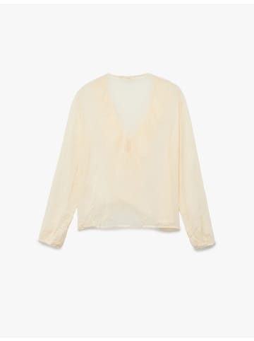 KOTON BLUSE LS in Ekru