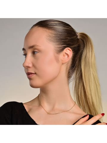 Adeliás Damen Halskette mit Anhänger – aus Edelstahl in gold