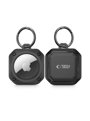 TechProtect Schutzhülle Karabiner kompatibel Airtag - Schwarz - Tracker-Hülle in Schwarz
