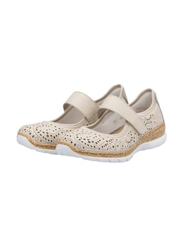 rieker Ballerinas mit Klettverschluss „Alabama“ Beige