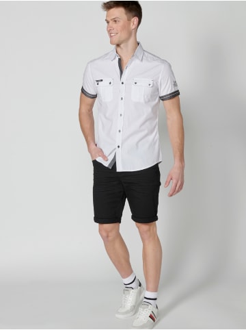 KOROSHI Kurzarmshirt in weiß