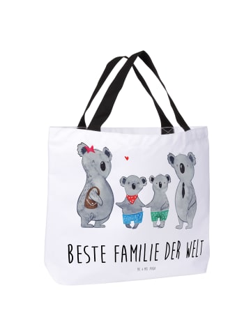 Mr. & Mrs. Panda Shopper Koala Familie zwei mit Spruch in Weiß