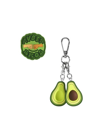 Coocazoo COLOUR UP-Set, Anhänger   Clip-Patch in Avocabros