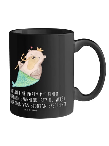 Mr. & Mrs. Panda Becher Wassermann Party mit Spruch in Schwarz