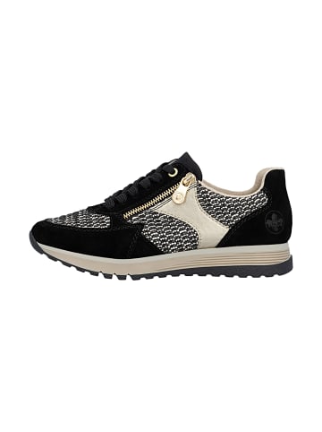 rieker Rock-Sneaker aus Leder (niedrige Ausführung) Schwarz