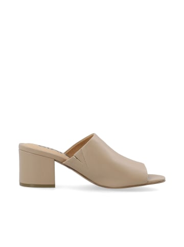 Bianco Mules in Nougat