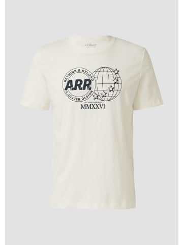 s.Oliver T-Shirt in 02D1_creme