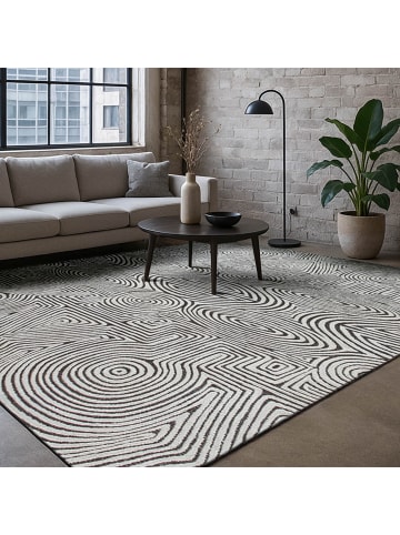 lola & moi Teppich Ebony Ivgoldy in elfenbein