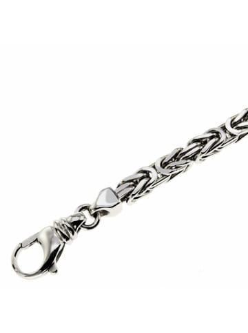 Schmuckador 4mm Königskette 70cm  - 750 Gold Weißgold in gold