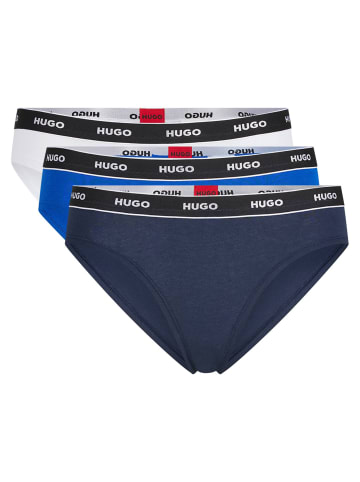 HUGO Slip 3er Pack in Blau