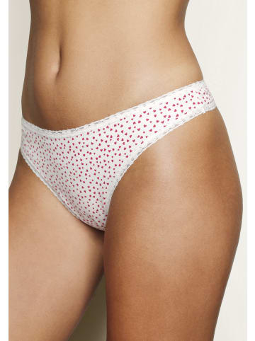 LASCANA String in creme, grau, schwarz, rot