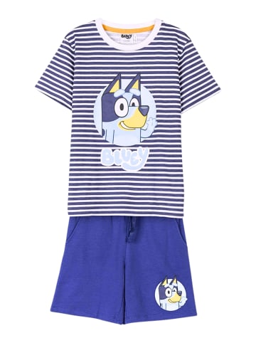 Bluey 2tlg. Outfit T-Shirt & Shorts Bluey in Dunkelblau