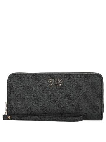 Guess Brenton SLG Large Zip Around - Geldbörse 12cc 21 cm (coal logo) in coal logo