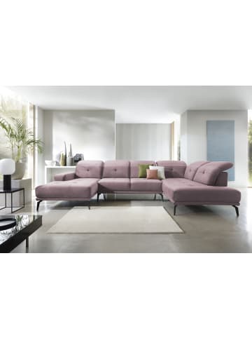 MF Design Brita Recamiere Rechts in Staubige Rose -  (L) 205 x (B) 350 x (H) 107 cm