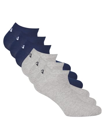 Fila Socken 6er Pack in Blau/Grau