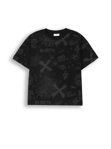 Coccodrillo T-Shirt mit kurzen Ärmeln in schwarz