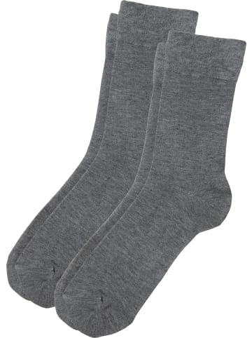 Erwin Müller Socken 2 Paar in grau