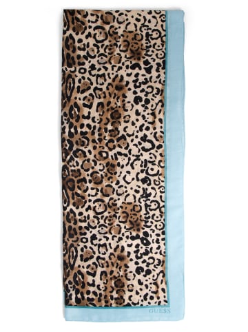Guess Schal in beige hellblau - 0001