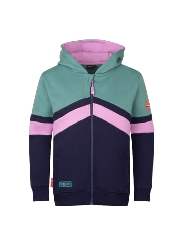 Trollkids Sweatjacke Flekkefjord in deep violet