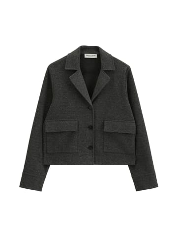 Marc O'Polo Tweed-Jerseyblazer cropped in Dark Grey