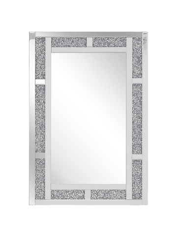 Beliani Wandspiegel AVRILLE in Silber - (W) 60 x (H) 90 x (L) 2 cm Horizontal