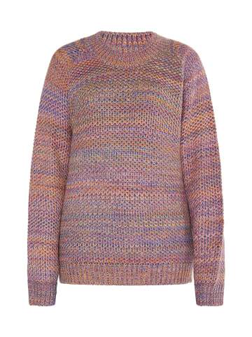 IZIA Damen Strick Pullover in Limette Mehrfarbig
