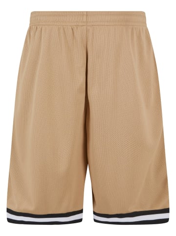 Urban Classics Mesh-Shorts in unionbeige/black/white