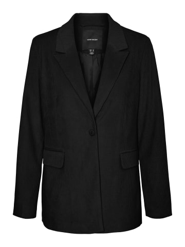 Vero Moda NORA LS LOOSE CORDUROY BLAZER in Black