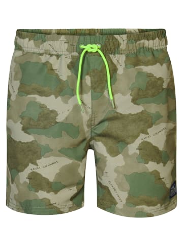 Petrol Industries Camouflage Badehose Tahiti in Grün