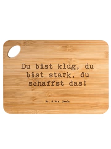 Mr. & Mrs. Panda Frühstücksbrett Spruch Erster Schultag Motivati... in Braun